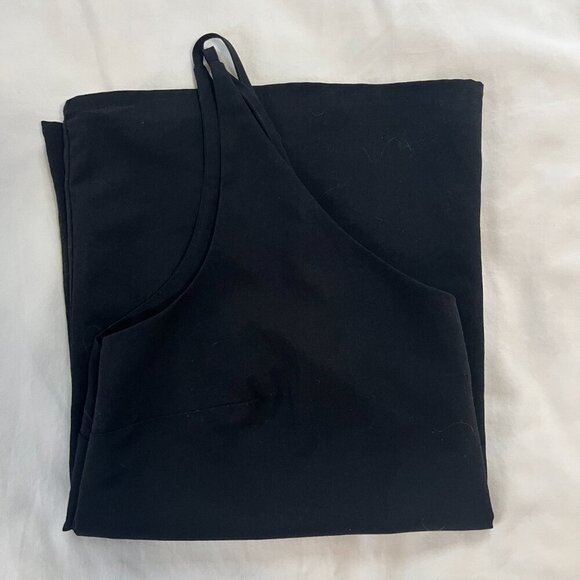 Banana Republic Solid Black Adjustable Strap Loose Fit Tank Top | Size M - Picture 6 of 6